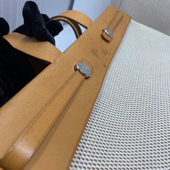 Hermes herbag hand bag beiges canvas - Picture 6 of 16